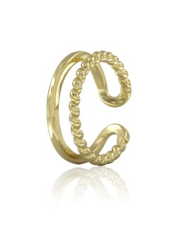 ANILLO DOBLE TRENZADO